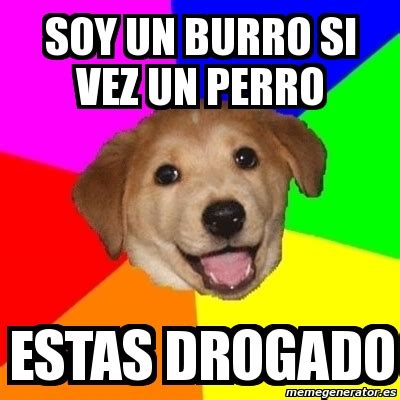 burro drogado|perro drogado.